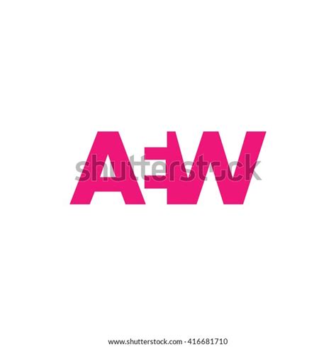 Aew Logo Vector Graphic Branding Letter Stock Vector (Royalty Free) 416681710