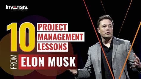 10 Project Management Lessons From Elon Musk | Project Management ...