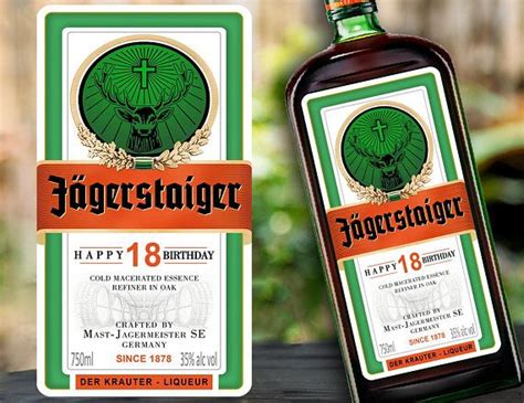 Personalised Jagermeister Label Jager label Bottle label | Jagermeister, Beer party, Bottle labels