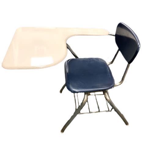 Classic Metal School Desk with Chair