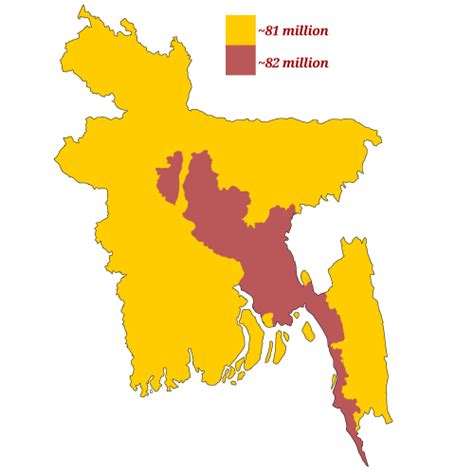 Bangladeshi population density. in 2021 | Map, Bangladeshi, Bangladesh