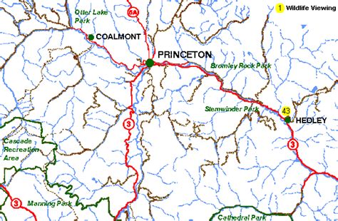 Princeton and Hedley Area of British Columbia