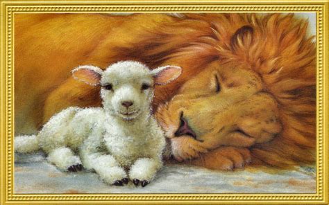 Lion and Lamb Wallpaper - WallpaperSafari