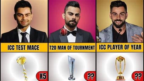 Virat Kohli awards and trophies 2010-2022 - YouTube