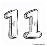 Number 11 Coloring Pages  Free & Printable sketch template