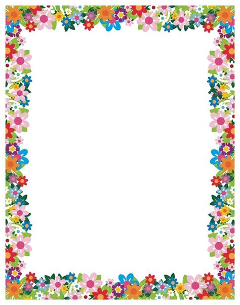 Writing paper with flower borders philosophy logic homework help - Clip ...