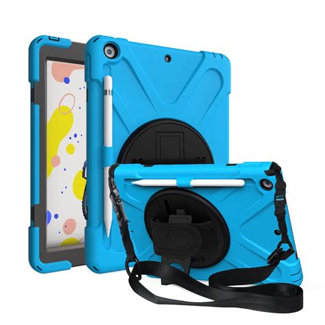 iPad 7th 8th Gen 10.2 Case Shield Screen Protector KIQ Shockproof Heavy Duty Drop Protection ...