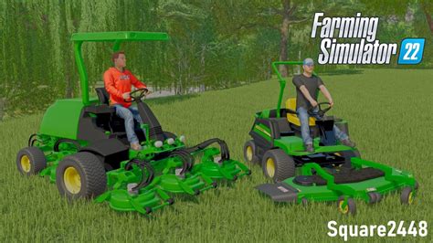 Lawn Care With John Deere Mowers! (2 Person Crew) | FS22 Landscaping ...