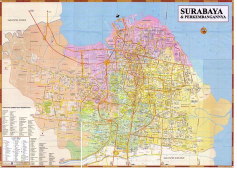 TAKJUB INDONESIA: PETA KOTA SURABAYA