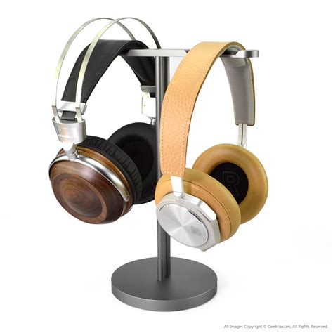 Aluminum Dual Headphones Stand / Headset Holder / Desk Display Hanger ...