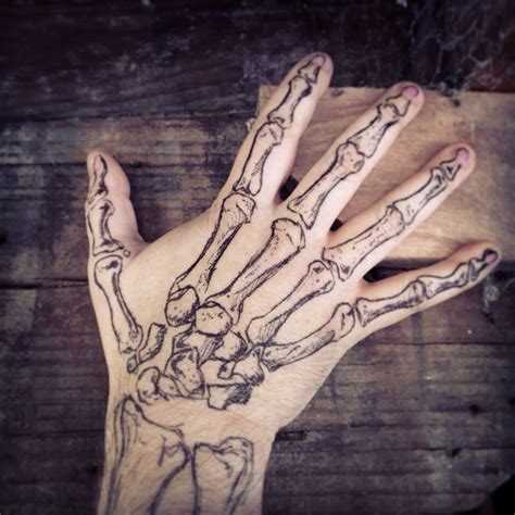 Creepy Skeleton Hand Tattoo