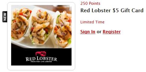 $5 Red Lobster Gift Card for 250 MyCokeReward Points - Who Said Nothing in Life is Free?