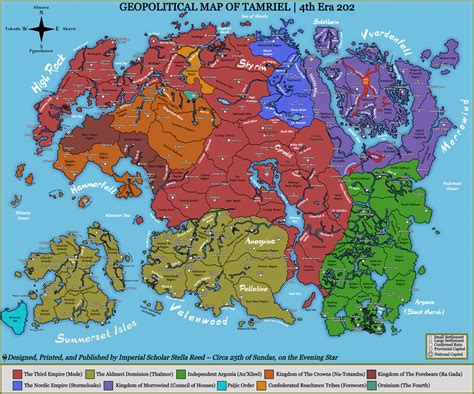 Tamriel 4th Era Map Fantasy Map Map Fantasy World Map | Images and Photos finder