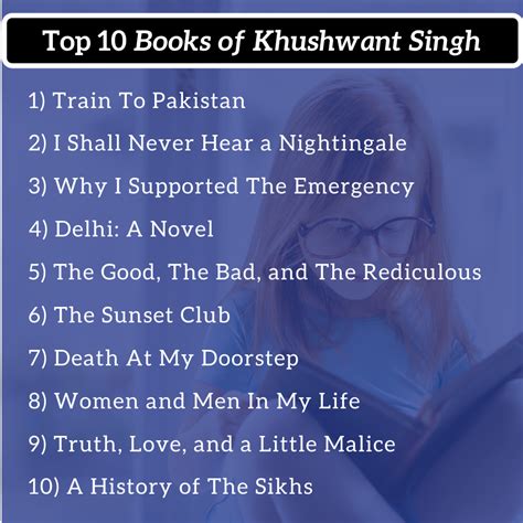 Full list of Khushwant Singh Books, Novels, Short Stories & Autobiography