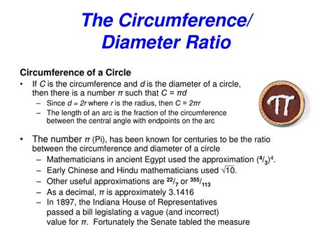 PPT - The Circumference/ Diameter Ratio PowerPoint Presentation, free download - ID:158876