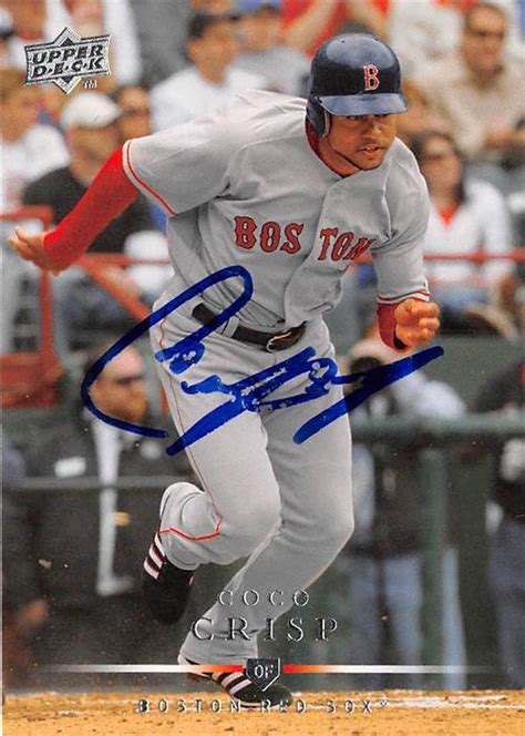 Coco Crisp autographed Baseball Card (Boston Red Sox) 2007 Upper Deck #230