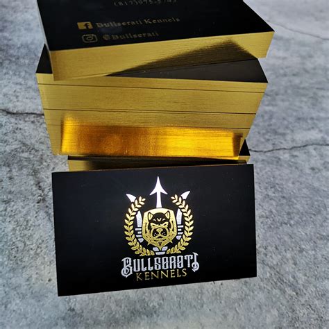 Luxury Black Business Card Printing Gold And Silver Foil With Shiny Edge Foil - Buy Gold Foil ...
