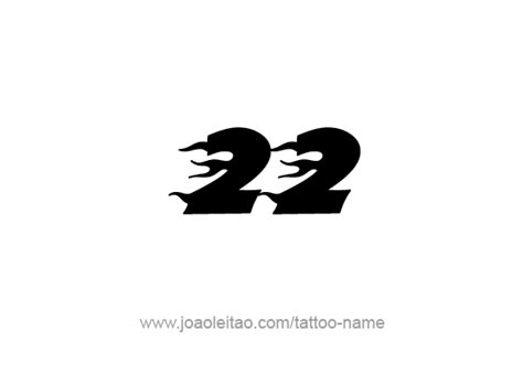 Twenty Two-22 Number Tattoo Designs - Page 4 of 4 - Tattoos with Names