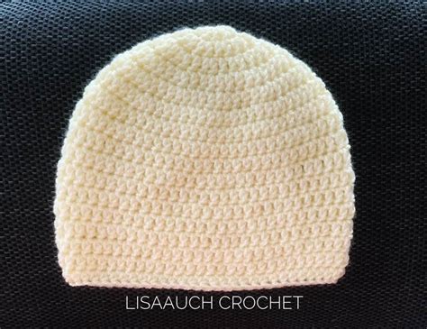 Simple Crochet Hat Pattern Free Make A Beanie Hat Pattern for Adults - LisaAuch Crochet