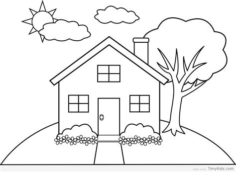 House Sketch For Kids at PaintingValley.com | Explore collection of ...