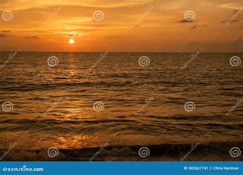 Sunset in Negombo Beach, Sri Lanka Stock Image - Image of nature, reflection: 302667741