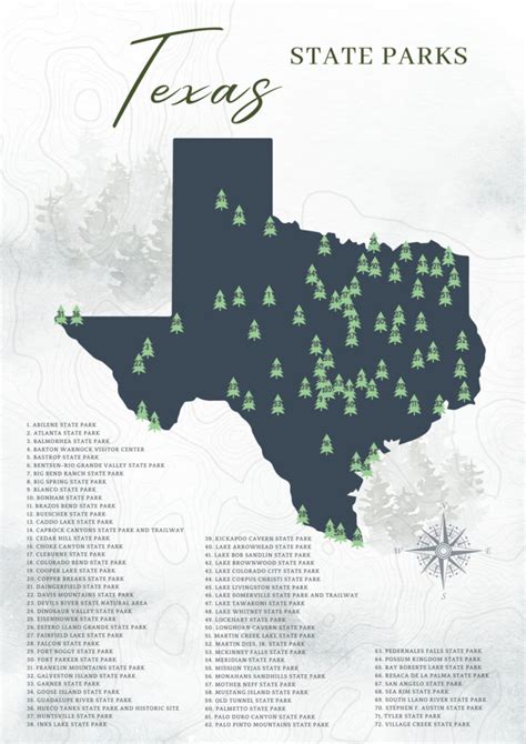 Texas State Park Map: Adventure in the Lone Star State