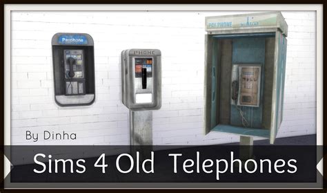 Sims 4 - Old Telephones - Dinha