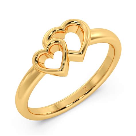 Yutika Hearts Gold Ring Online Jewellery Shopping India | Yellow Gold ...