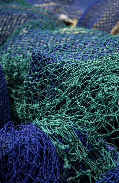 Old fishing nets stock photo. Image of cord, horizontal - 121329992