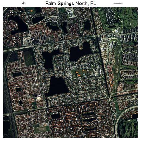 Aerial Photography Map of Palm Springs North, FL Florida