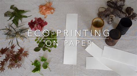 Eco-printing on paper tutorial: how to eco-print with a rusty can - YouTube