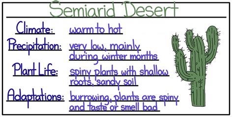 Desert Biomes — Semiarid, Coastal, Cold & Hot and Dry - Expii