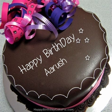 ️ Happy Birthday Chocolate Cake For Aarush