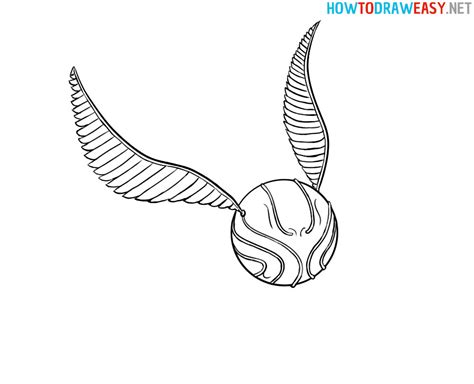 How to Draw the Golden Snitch - How to Draw Easy