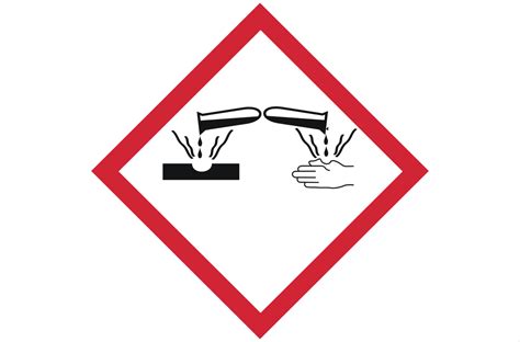 GHS05 Corrosive Label - National Safety Signs - Hazchem