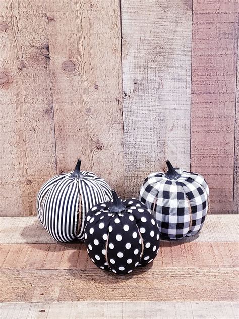 Black Pumpkins Handmade Halloween Decorations Rustic Fall - Etsy