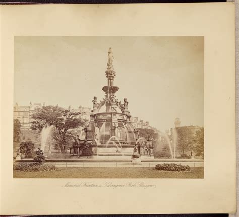 Memorial Fountain in Kelvingrove Park, Glasgow (Getty Museum)