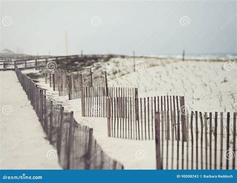 Sand Fences Prevent Erosion on Florida Beach Stock Image - Image of boardwalk, resort: 90008243