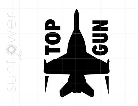 Top gun svg top gun clipart top gun f18 silhouette cut file top gun svg ...