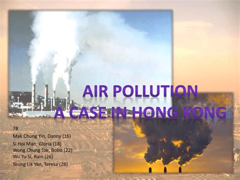 Air Pollution a case in Hong Kong