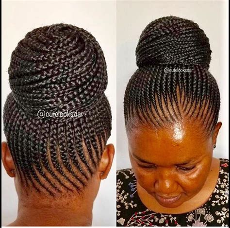 Pin by AKuaT on Ghana Cornrows Braids | Braided hairstyles updo ...