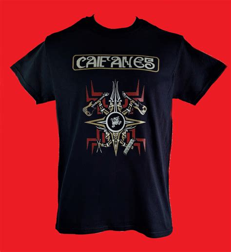 Caifanes , Logo Azteca , Guitarras , Black T-shirt DTP - Etsy