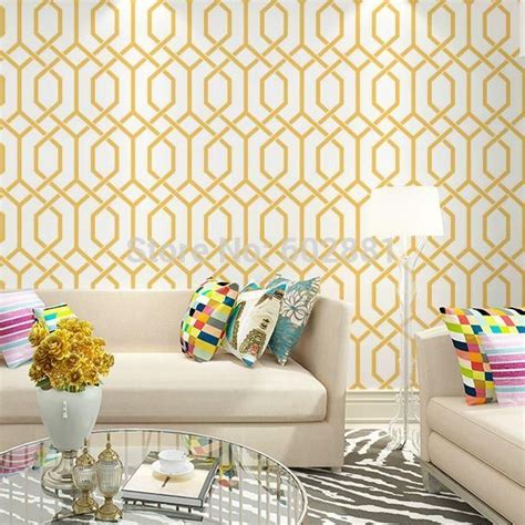 Image result for geometric wallpaper living room | Geometric wallpaper ...