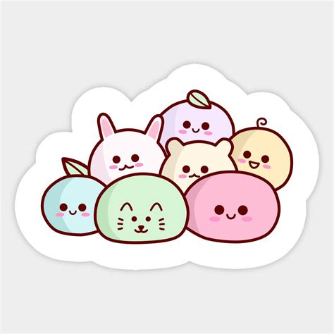 Cute Mochis by artsydecalstp | Preppy stickers, Kawaii stickers, Cute ...