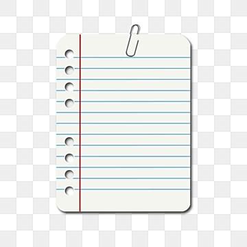 Lined Notebook Paper Clipart Images | Free Download | PNG Transparent Background - Pngtree