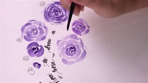 watercolor rose tutorial - A step by step guide - YouTube