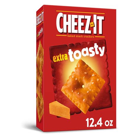 Cheez-It Baked Snack Cheese Crackers, Extra Toasty, 12.4oz - Walmart.com - Walmart.com