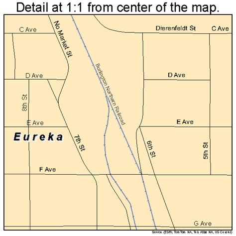 Eureka South Dakota Street Map 4620180