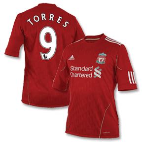 adidas Liverpool Torres #9 Soccer Jersey (Home 2010/11 ...