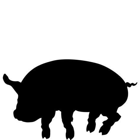 Pig Silhouette Free Stock Photo - Public Domain Pictures